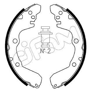 Stabdžių trinkelių komplektas CIFAM 153-256