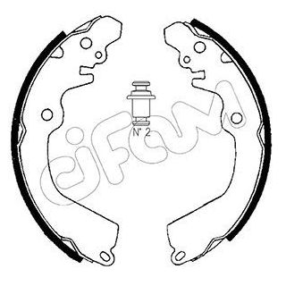 Stabdžių trinkelių komplektas CIFAM 153-257