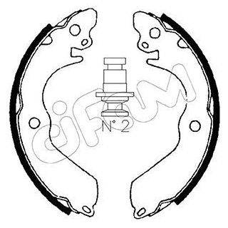 Stabdžių trinkelių komplektas CIFAM 153-258