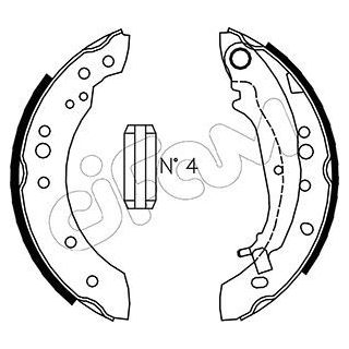 Stabdžių trinkelių komplektas CIFAM 153-266