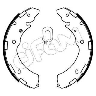 Stabdžių trinkelių komplektas CIFAM 153-269