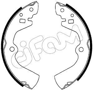 Stabdžių trinkelių komplektas CIFAM 153-277