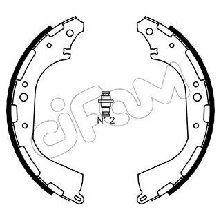 Stabdžių trinkelių komplektas CIFAM 153-282