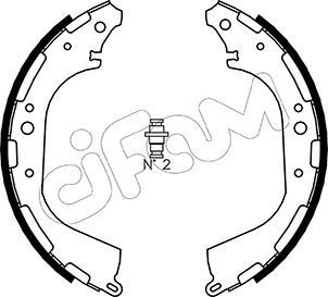 Stabdžių trinkelių komplektas CIFAM 153-282