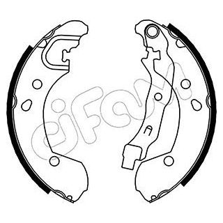 Stabdžių trinkelių komplektas CIFAM 153-290