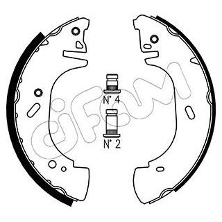 Stabdžių trinkelių komplektas CIFAM 153-313