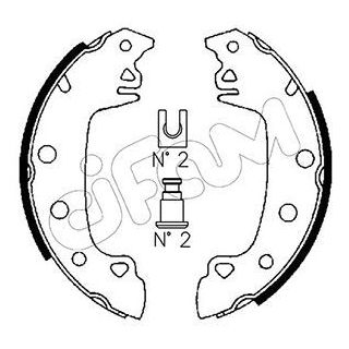 Stabdžių trinkelių komplektas CIFAM 153-340