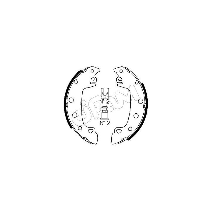 Stabdžių trinkelių komplektas CIFAM 153-340