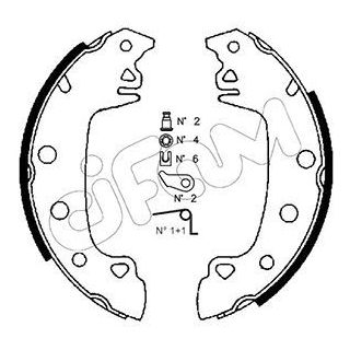 Stabdžių trinkelių komplektas CIFAM 153-340K