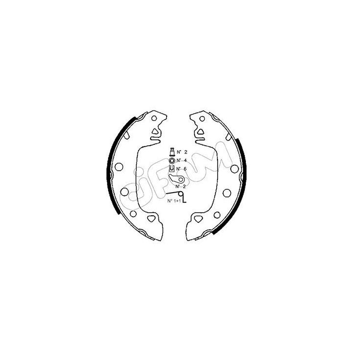 Stabdžių trinkelių komplektas CIFAM 153-340K