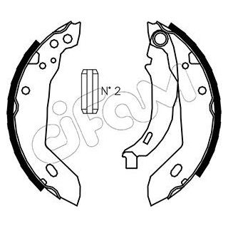 Stabdžių trinkelių komplektas CIFAM 153-344