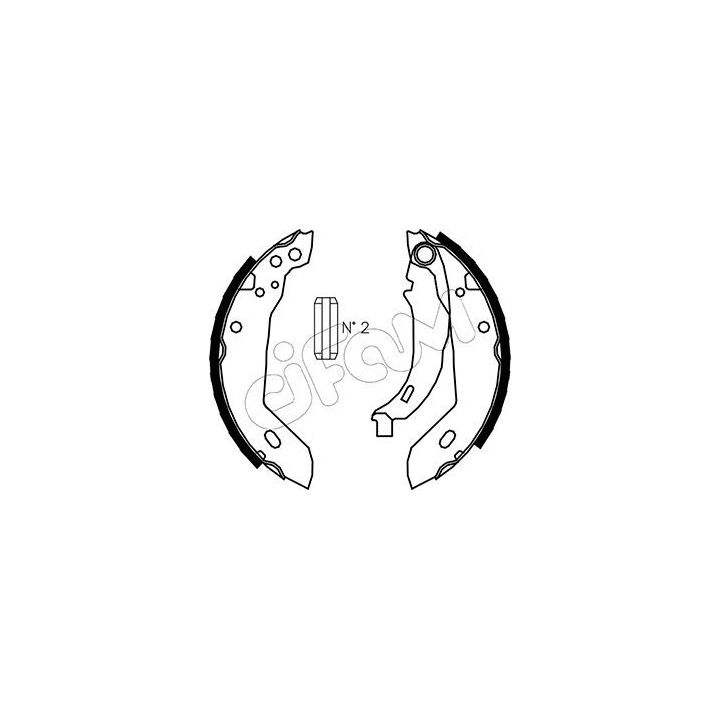 Stabdžių trinkelių komplektas CIFAM 153-344