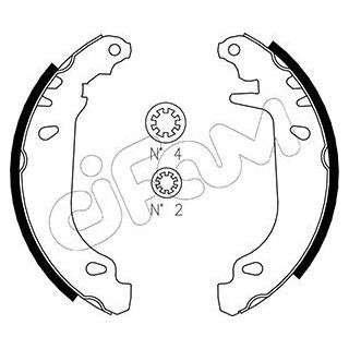 Stabdžių trinkelių komplektas CIFAM 153-345
