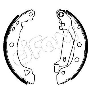 Stabdžių trinkelių komplektas CIFAM 153-346Y