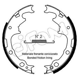 Stabdžių trinkelių komplektas CIFAM 153-349
