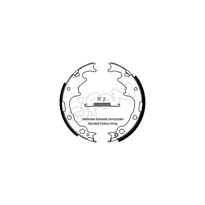 Stabdžių trinkelių komplektas CIFAM 153-349