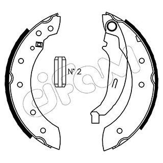 Stabdžių trinkelių komplektas CIFAM 153-350