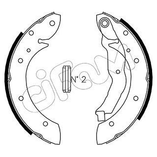 Stabdžių trinkelių komplektas CIFAM 153-351