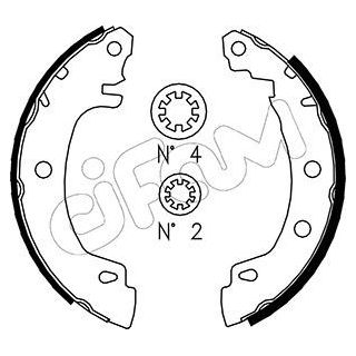 Stabdžių trinkelių komplektas CIFAM 153-353