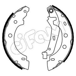 Stabdžių trinkelių komplektas CIFAM 153-355