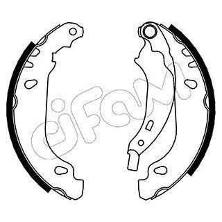Stabdžių trinkelių komplektas CIFAM 153-356