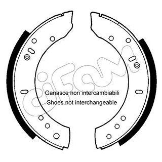 Stabdžių trinkelių komplektas CIFAM 153-366