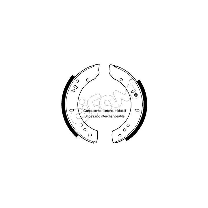 Stabdžių trinkelių komplektas CIFAM 153-366