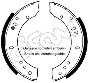 Stabdžių trinkelių komplektas CIFAM 153-366