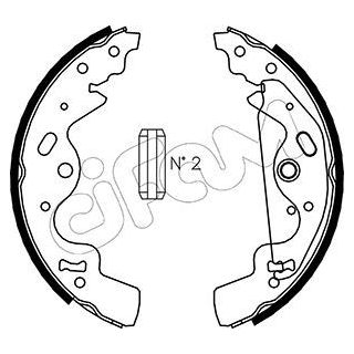Stabdžių trinkelių komplektas CIFAM 153-370