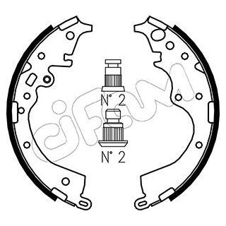 Stabdžių trinkelių komplektas CIFAM 153-452