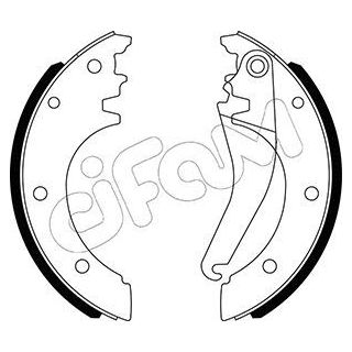 Stabdžių trinkelių komplektas CIFAM 153-486