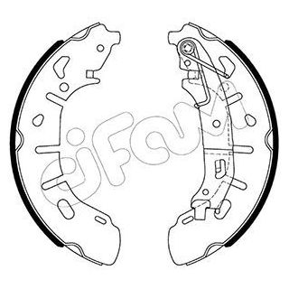 Stabdžių trinkelių komplektas CIFAM 153-487