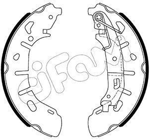 Stabdžių trinkelių komplektas CIFAM 153-487