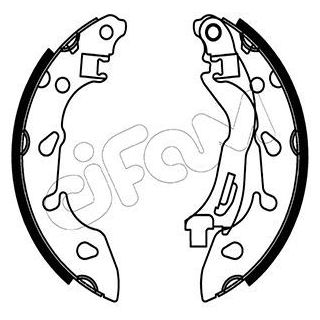 Stabdžių trinkelių komplektas CIFAM 153-488