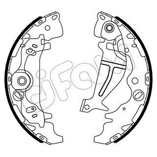 Stabdžių trinkelių komplektas CIFAM 153-501