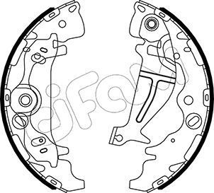 Stabdžių trinkelių komplektas CIFAM 153-501