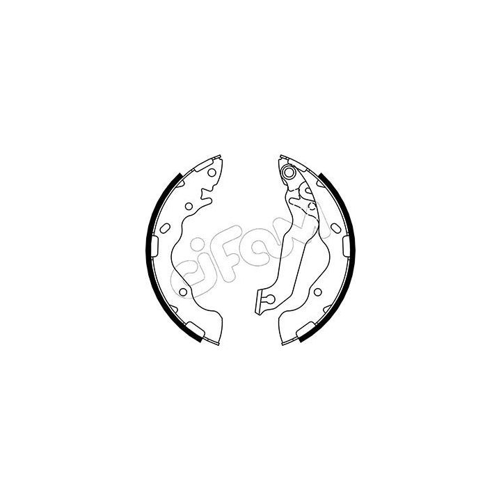 Stabdžių trinkelių komplektas CIFAM 153-504