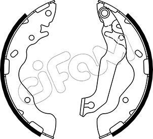 Stabdžių trinkelių komplektas CIFAM 153-504
