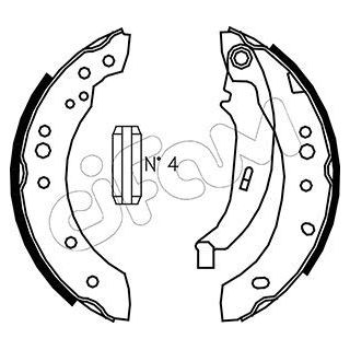 Stabdžių trinkelių komplektas CIFAM 153-513