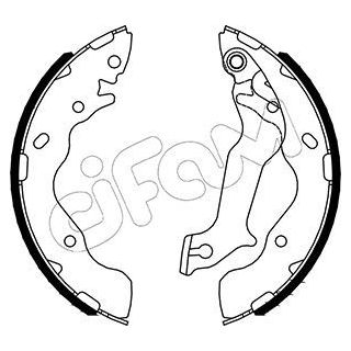 Stabdžių trinkelių komplektas CIFAM 153-533