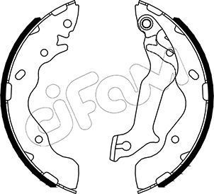 Stabdžių trinkelių komplektas CIFAM 153-533