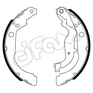 Stabdžių trinkelių komplektas CIFAM 153-535