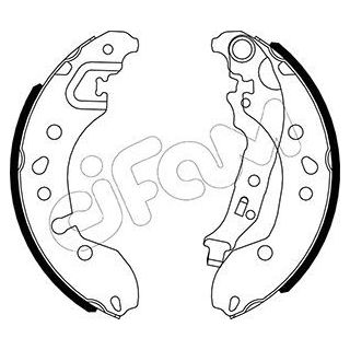 Stabdžių trinkelių komplektas CIFAM 153-536