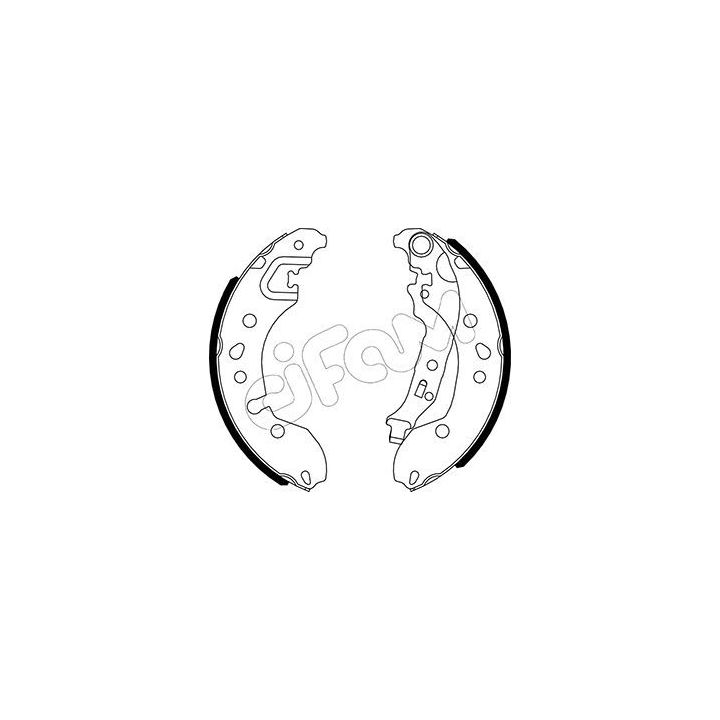 Stabdžių trinkelių komplektas CIFAM 153-536