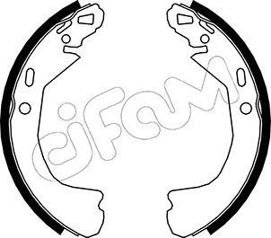 Stabdžių trinkelių komplektas CIFAM 153-551