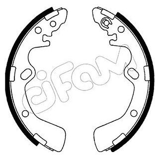 Stabdžių trinkelių komplektas CIFAM 153-580