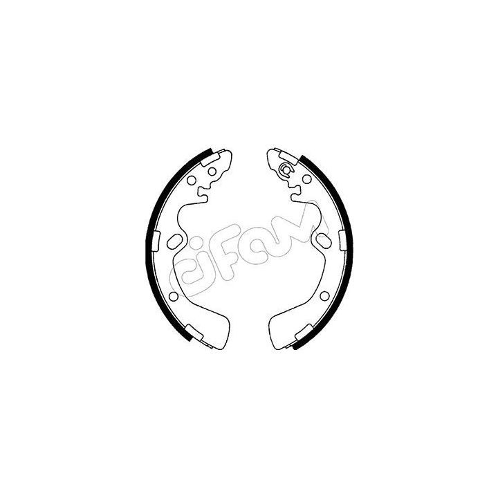 Stabdžių trinkelių komplektas CIFAM 153-580