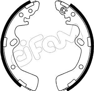 Stabdžių trinkelių komplektas CIFAM 153-580