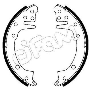 Stabdžių trinkelių komplektas CIFAM 153-598