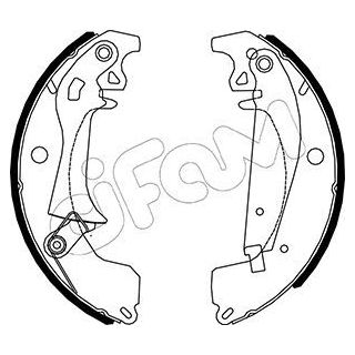 Stabdžių trinkelių komplektas CIFAM 153-624Y
